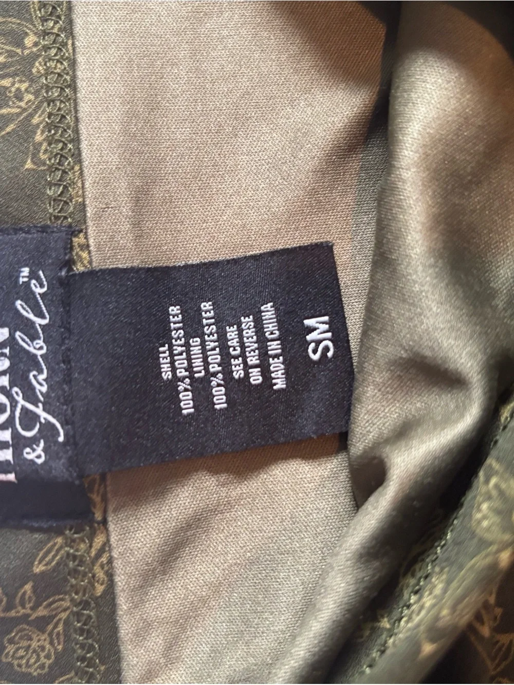 Floral High-Low Maxi Skirt in Olive Green